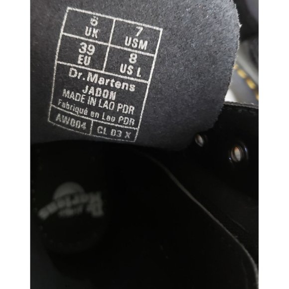 Doc Martens Jadon Boots Black Patent Leather Womens Size 8 39 - Picture 6 of 6